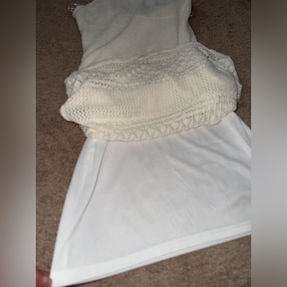 White Crochet Midi Dress- Women’s M - Picture 7 of 9